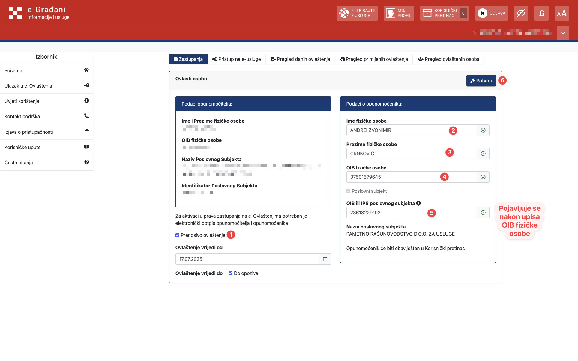 Popunjavanje podataka